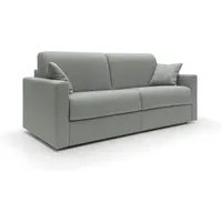 Chris Schlafsofa mit 18 cm hoher Matratze Stoff T13 166 cm (mat. 120x197) grau - grigio