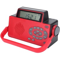 Dpofirs QQT310 tragbares Outdoor-Notfallradio, FM AM Wetterband Multifunktionales Notfall-Solarradio mit Handkurbel, professionelles Radio für Outdoor-Aktivitäten