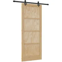 Maison Exclusive - Schiebetür Orkdal Natur 86 X 211 Cm Massives K