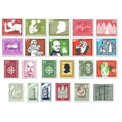 Briefmarken-Jahrgangssatz Deutschland 1956, postfrisch