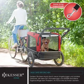 Kesser Boxer 3-in-1 Hundebuggy & Jogger rot