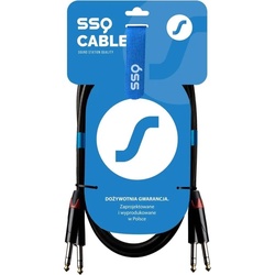 SSQ JSJS3 SS-1458 Kabel 2x Jack Stereo – 2x Jack Stereo 3 m Schwarz (3 m), Audio Kabel