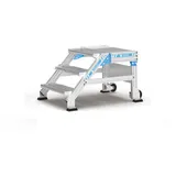 ZARGES Treppenpodest 45° 1000 mm 0,80 m Aluminium/Stahl