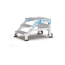 ZARGES Treppenpodest 45° 1000 mm 0,80 m Aluminium/Stahl