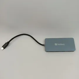 Sandberg USB-C Hub, - USB 3.1 - 4 - Grau