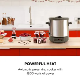 Klarstein Lady Marmalade Einkochautomat Getränkespender 27L 100°C 12h Edelstahl