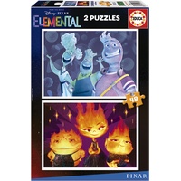 Educa - Puzzle 48 Teile für Kinder ab 4 Jahren | Pixar Elemental, Disney 2x48 Teile Puzzle, Puzzleset für Kinder ab 4 Jahren, Puzzleset, Kinderpuzzle (19733)