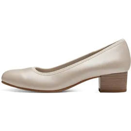 Jana Damen Pumps mit Blockabsatz Vegan, Weiß (Pearlized), 39 EU