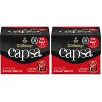 Dallmayr Capsa Espresso entkoffeiniert 39 Kapseln (Packung mit 2)
