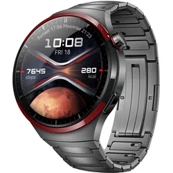 Smartwatch HUAWEI "Watch 4 Pro Space Edition, 3,8 cm (1,5 Zoll) AMOLED-Display", grau (titan), Smartwatches, 4G (LTE), eSIM und LTE, SPo2, Sturzerkennung, One Touch Health