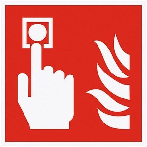 SafetyMarking® Brandschutzaufkleber "Brandmelder " quadratisch 15,0 x 15,0 cm