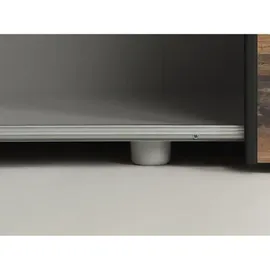 EFFEZETA Ozula Schwebetürenschrank 120 x 190,5 x 42 cm grau