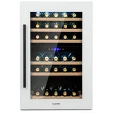 Klarstein Weinkühlschrank Vinsider 41 bottle Duo, für 41 Standardflaschen á 0,75l,2 Zonen Wein Flaschenkühlschrank Weintemperierschrank Weinschrank weiß