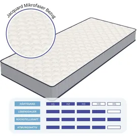 Arensberger Taschenfederkern Matratze DANA - 16cm Höhe – Nanocell Mix aus Kaltschaum, Memory Foam und Komfortschaum- Härtegrad H2/H3