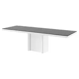 Design Esstisch HFE-111 Hochglanz ausziehbar Tisch Esszimmer 160 - 256 - Schwarz