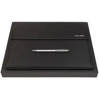 Boss Schreibmappe Pinstripe Writing Set Black schwarz