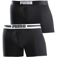 Puma Boxershorts » MEN EVERYDAY PLACED LOGO BOXERS 2P« Packung, 2er Pack, mit Logo Webbund Gr. XXL, schwarz, , 589960-XXL