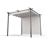Blumfeldt Pavillon 3 x 3 m inkl. Seitenteile Beige