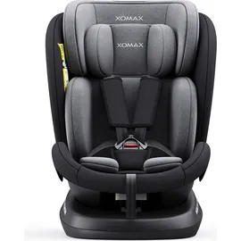 XOMAX 946i Kindersitz drehbar 360° mit ISOFIX, Liegefunktion I mitwachsend I 0-36 kg, 0-12 Jahre, Gruppe 0/1/2/3 I 5-Punkt-Gurt und 3-Punkt-Gurt I Bezug abnehmbar, waschbar I ECE R129