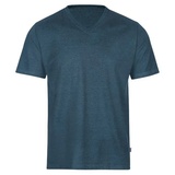 Trigema Herren V-Shirt DELUXE Baumwolle«, (1 tlg.), blau