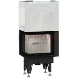 Eck Kamineinsatz BeF Feel V 7 CL mit 7 kW Hebetür linke Seitenscheibe links