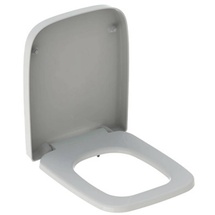 Geberit Renova Plan WC-Sitz eckiges Design, Befestigung von oben, Absenkautomatik