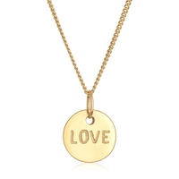 Elli Halskette Damen Love-Schriftzug Liebe Wording 585 Gelbgold