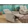 luma-home Relaxsessel 15504 Cord 78 x 100 x 93 cm Beige mit Liegefunktion