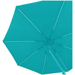 Blumfeldt Calais Sonnenschirm LED Aluminium-Rahmen Polyester-Bespannung UV 50 Türkis