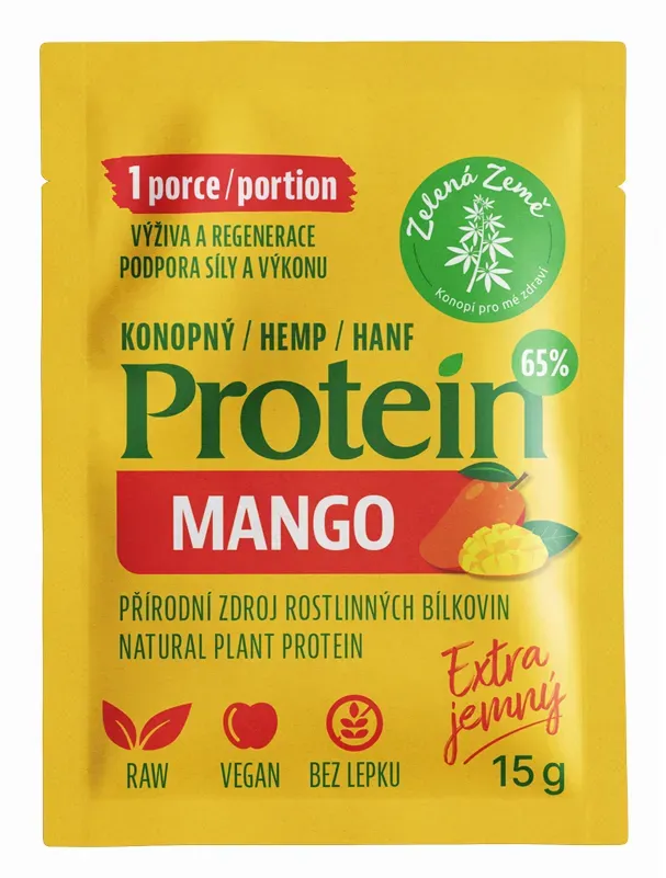 Hanf Gesundheit Hanfprotein Extra Mango – 1 Portion (15 g)