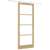 Maison Exclusive - Schiebetür Natur 93 X 232 Cm Massivholz Kiefer