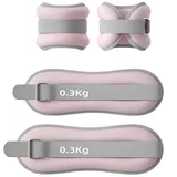 HJYDGJ 2 Stücke Handgelenkgewichte Knöchelgewichte Gewicht Armband Gewichtsmanschette Fuß Gewichte Pilates Gewichte Gewichte Für Beine Und Arme Handgelenk Gewichte Wrist Weights Handgewichte (Rosa)