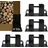 Trutzholm Holzstapelhilfe Stahl 34 x 10 cm 4 Stk schwarz
