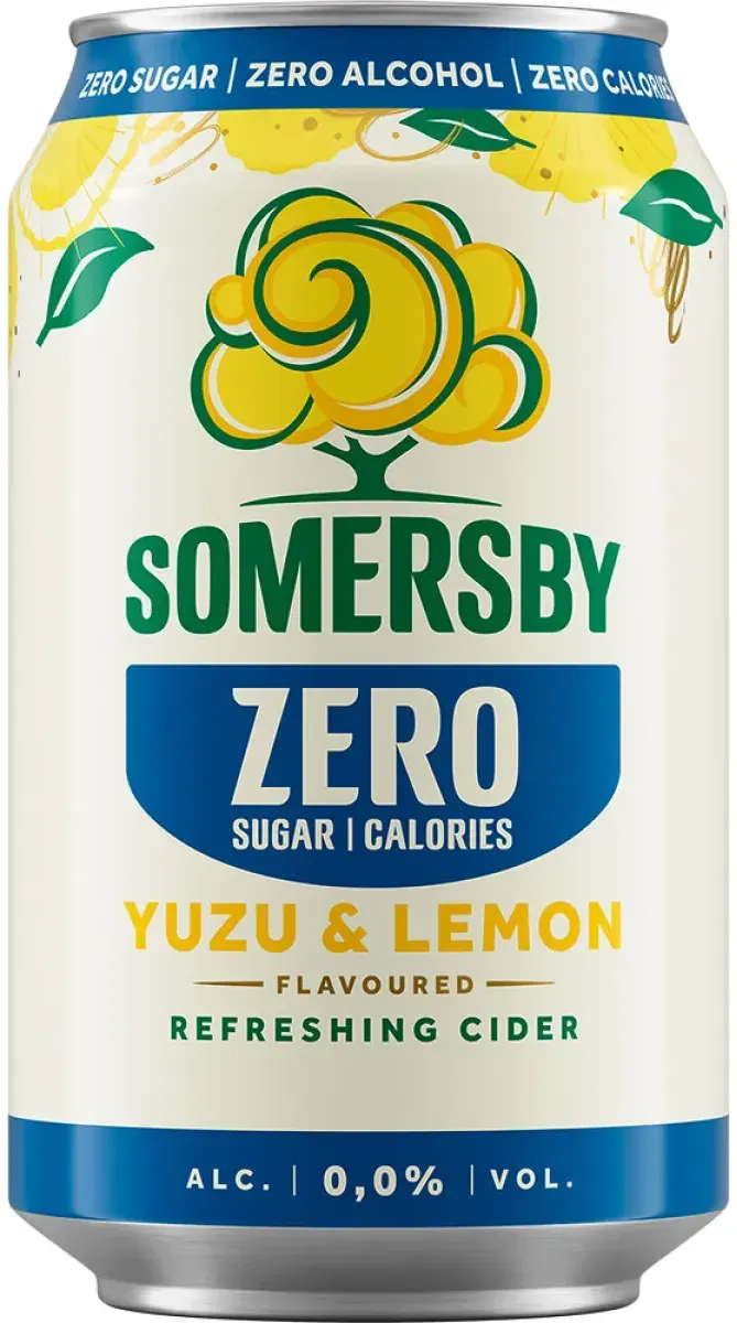 Somersby Cider Zero Yuzu & Lemon alkoholfrei 0,33 l