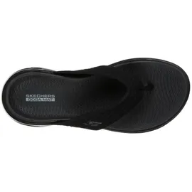 SKECHERS Damen On-the-go 600 Sunny Slides, Black Textile, 36 EU