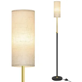 VASAGLE Höhenverstellbare Stehleuchte 148 cm Schwarz