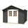 Weka Gartenhaus 209 3 x 3 m graphitgrau