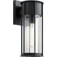 Licht-Erlebnisse Außenlampe Wand Aluminium IP44 Schwarz Vintage Design Außenleuchte