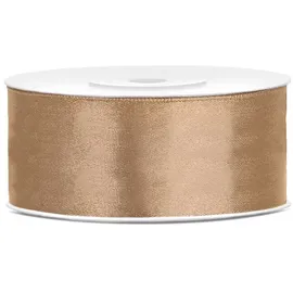 Partydeco Dekoration Geschenkband gold 25m