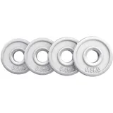 GORILLA SPORTS® Hantelscheiben - 1,25-30kg, 30mm, Gusseisen, Chrom, Einzeln oder Set - Gewichte Hantel, Gewichtsscheiben, Langhantel Gewichte, Weight Plates, Fitness Hantelscheibe