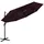 vidaXL Sonnenschirm mit Aluminium-Mast Ø 300 cm bordeauxrot