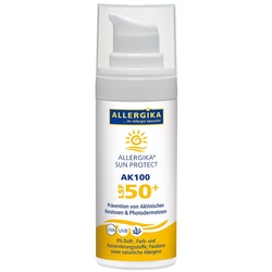 Allergika® SUN Protect AK 100 SPF 50+ - Extrem-Sonnenschutz (Lsf>100) bei Hautkrebs (Aktinischen Keratosen), Photodermatosen oder nach Laserbehandlungen