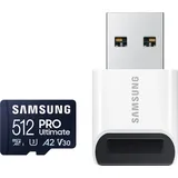 Samsung PRO Ultimate 512 GB microSD-Speicherkarte mit USB-Kartenleser