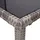 Mendler Gartentisch 120 x 75 cm Grau/Braun