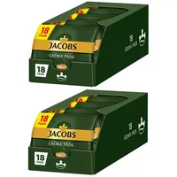 JACOBS Kaffee Pads Crema Classic 180 Getränke - 10x18 Kaffeepads Senseo kompatibel, 1180 g, (Packung, 10er Pack)