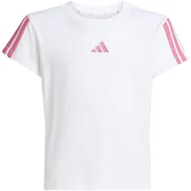 adidas Essentials T-Shirt, white/pink fusion 9-10 Years