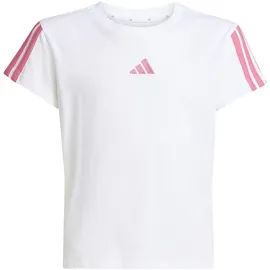 adidas Essentials T-Shirt, white/pink fusion 9-10 Years