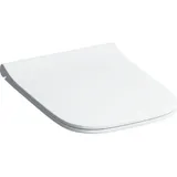 Geberit Smyle Square WC-Sitz Slim mit Deckel, Sandwich, antibakteriell, QuickRelease Scharniere, weiß