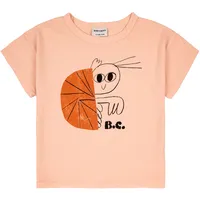 Bobo Choses - T-Shirt HERMIT CRAB in light pink, Gr.104/110