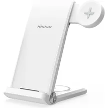 Nillkin PowerTrio 3v1 Bezdr átov á NabÃ­jeÄka pro Samsung Watch White (15 W), Wireless Charger, Weiss